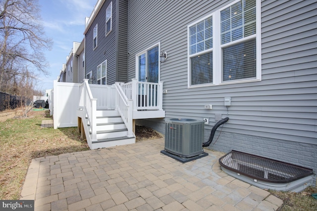 view of patio with cooling unit