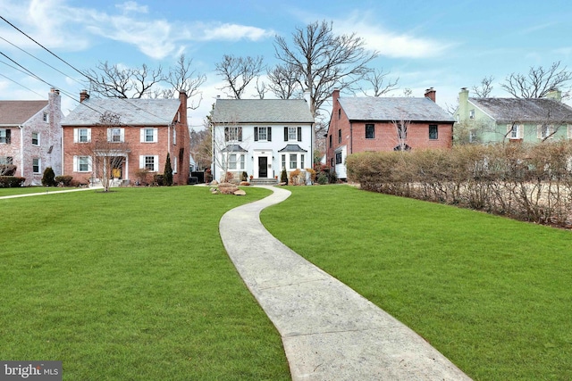 view of yard with a residential view