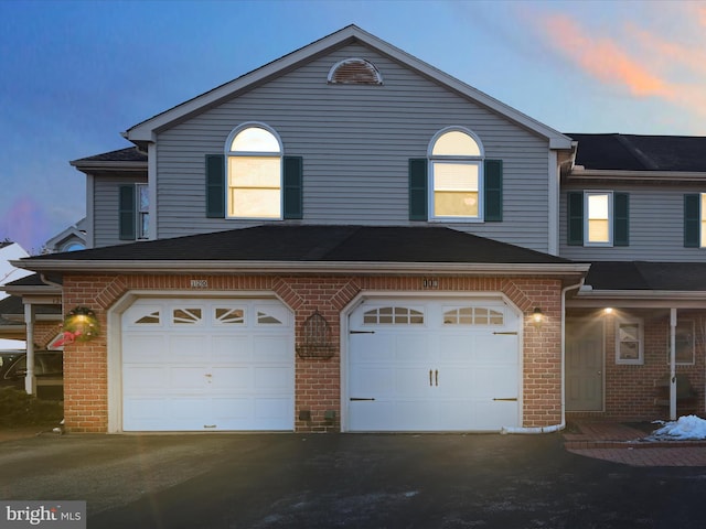 view of front of house featuring a garage