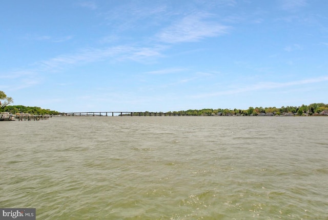 view of yard featuring a water view