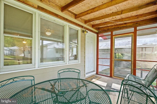 sunroom with a wealth of natural light