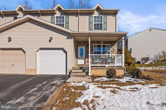 multi unit property with covered porch