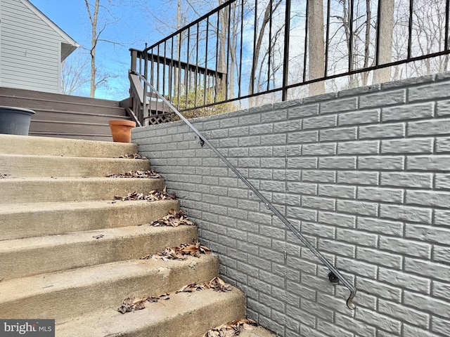 view of staircase