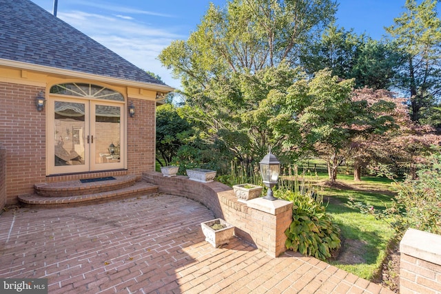 10928 Woodland Falls Dr, Great Falls, VA 22066 - view of patio featuring french doors