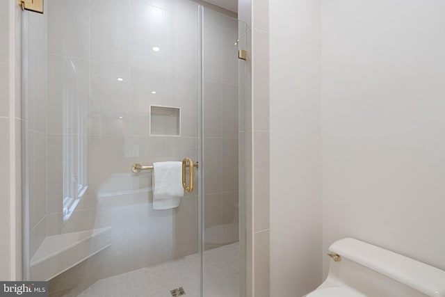 10928 Woodland Falls Dr, Great Falls, VA 22066 - bathroom featuring toilet and a shower stall