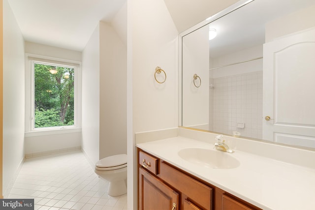 10928 Woodland Falls Dr, Great Falls, VA 22066 - bathroom with toilet, tile patterned flooring, and vanity