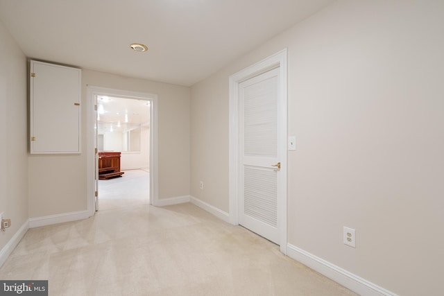 10928 Woodland Falls Dr, Great Falls, VA 22066 - hall featuring light carpet and baseboards