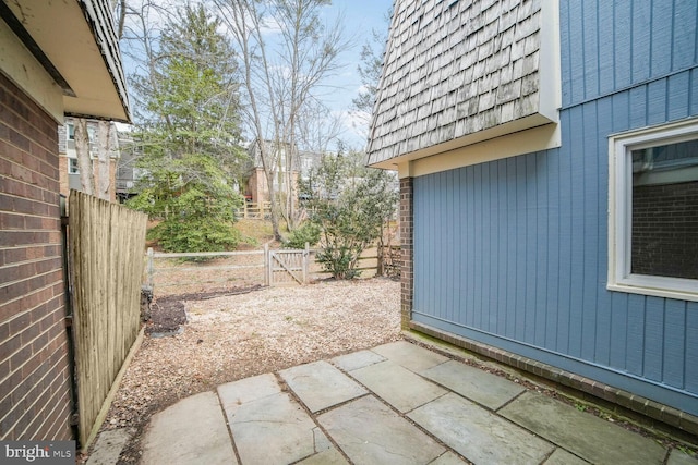 view of patio / terrace with fence