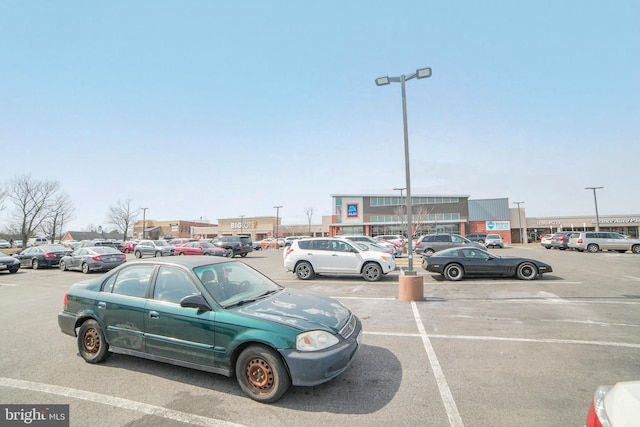 view of uncovered parking lot