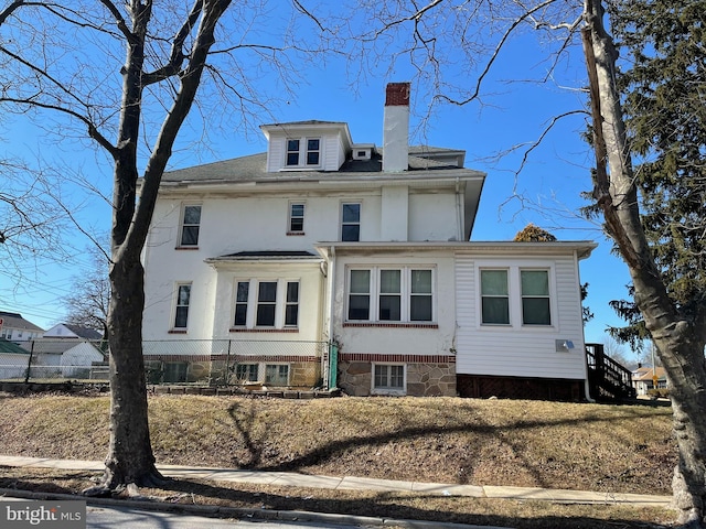 view of rear view of property