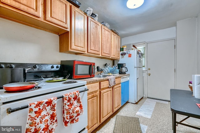 kitchen with white appliances