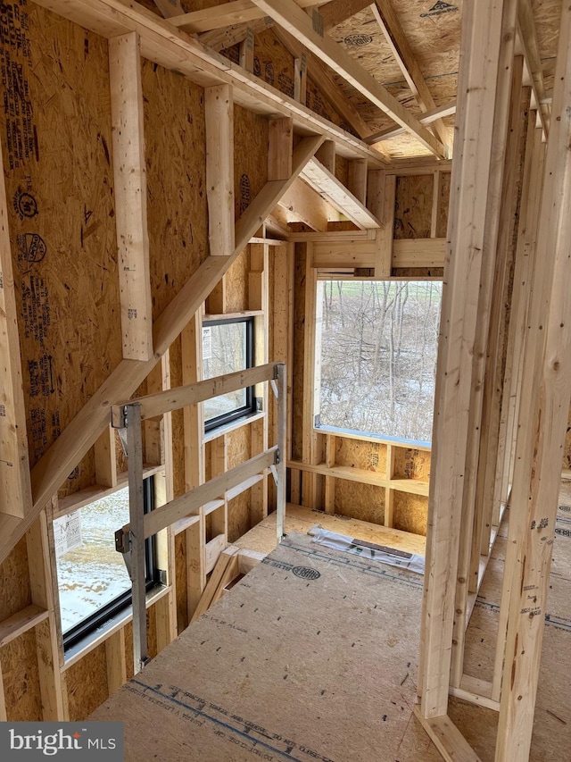 view of attic