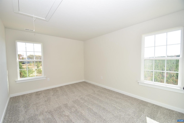 view of carpeted empty room