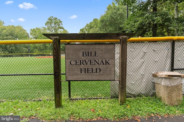 view of community / neighborhood sign