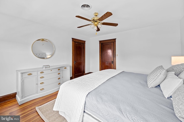 2902 Shirey Ave, Baltimore, MD 21214 - bedroom with light wood finished floors and ceiling fan