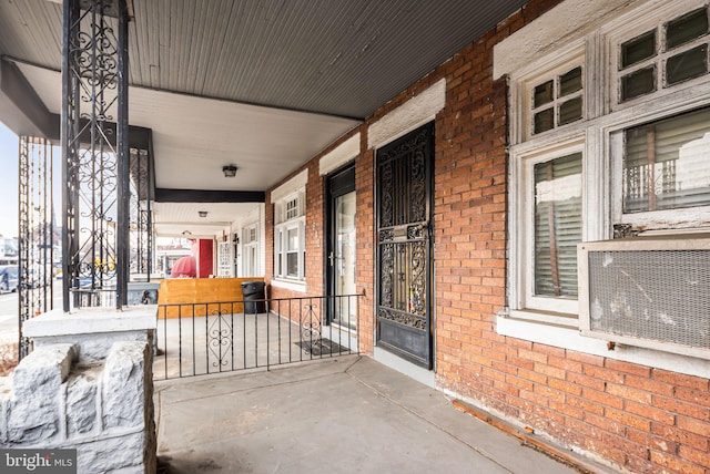 view of patio / terrace with a porch