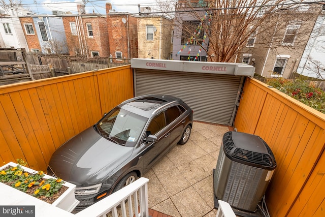 balcony with central AC