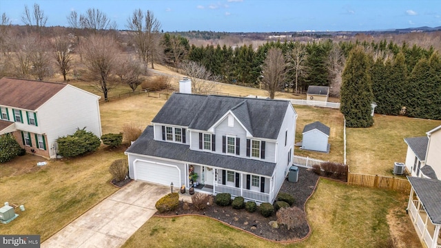 birds eye view of property