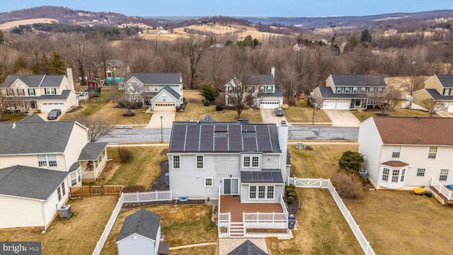 drone / aerial view featuring a residential view