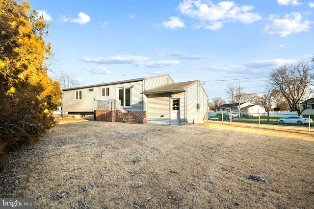 view of rear view of property