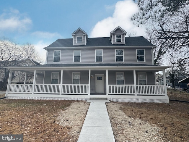 view of front facade with a porch