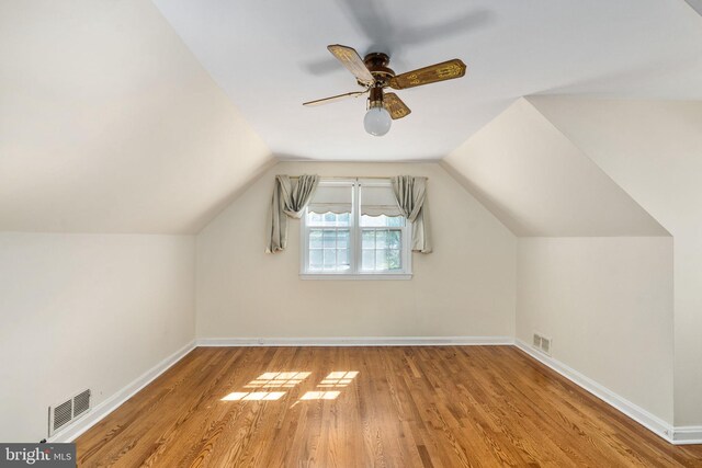 6510 Oakwood Dr, Falls Church, VA 22041 - bonus room with baseboards, visible vents, and wood finished floors