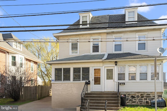 view of front of home