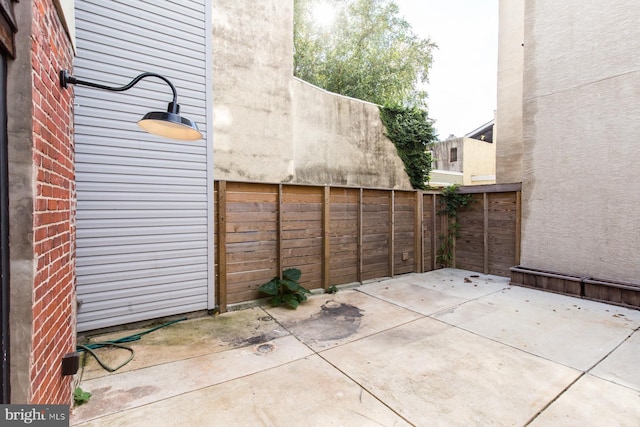 view of patio / terrace with fence