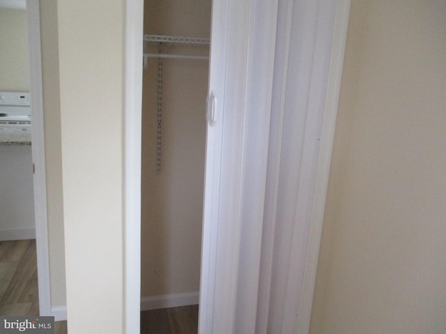 view of closet