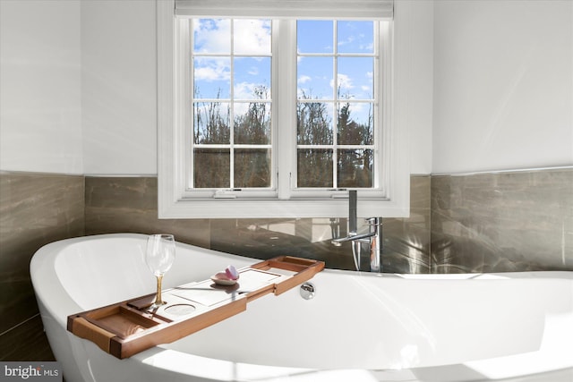 bathroom featuring a bathtub