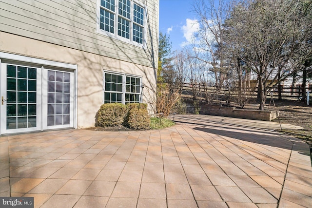 wooden deck featuring a patio