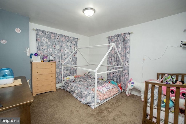 bedroom featuring carpet flooring