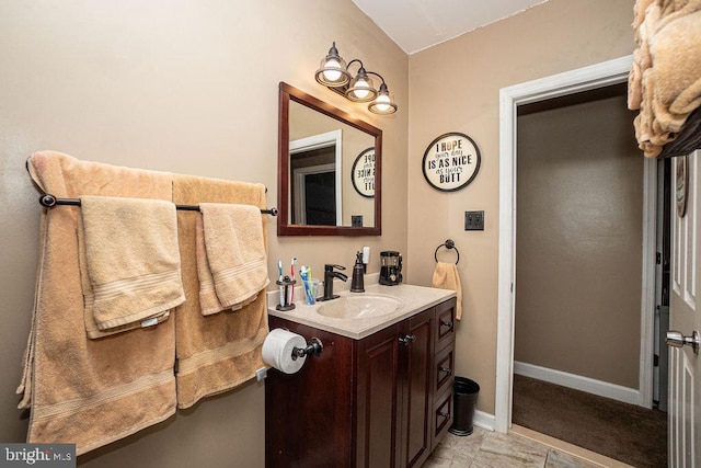 bathroom with vanity