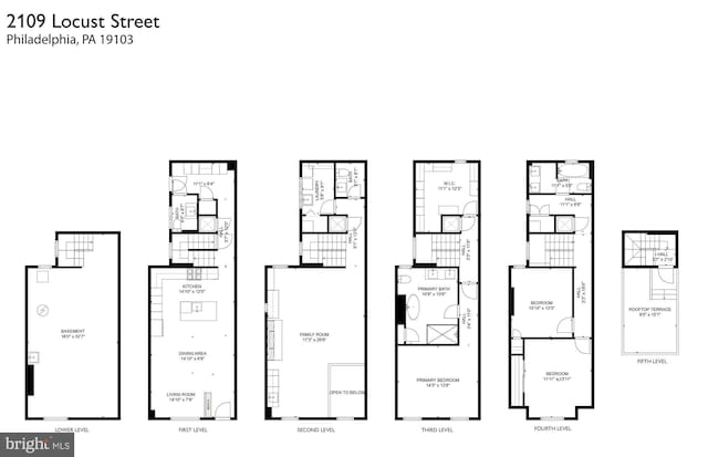 2109 Locust St, Philadelphia, PA 19103 - view of floor plan / room layout