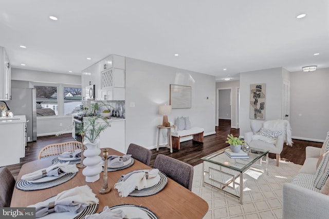 living room featuring light hardwood / wood-style flooring