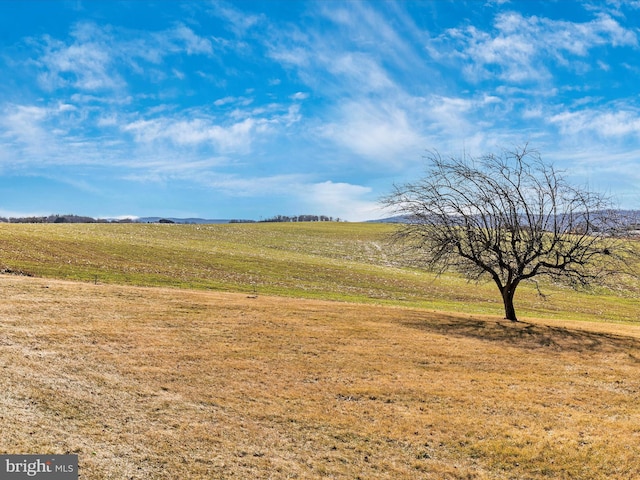 view of landscape featuring a rural view