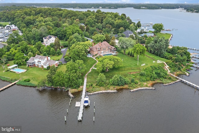 1556 Widows Mite Rd, Edgewater, MD 21037 - aerial view of property and surrounding area with a large body of water