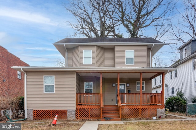 view of front of house featuring a porch