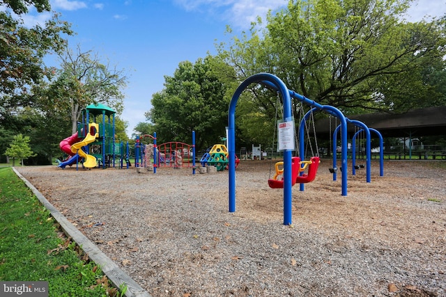 view of jungle gym