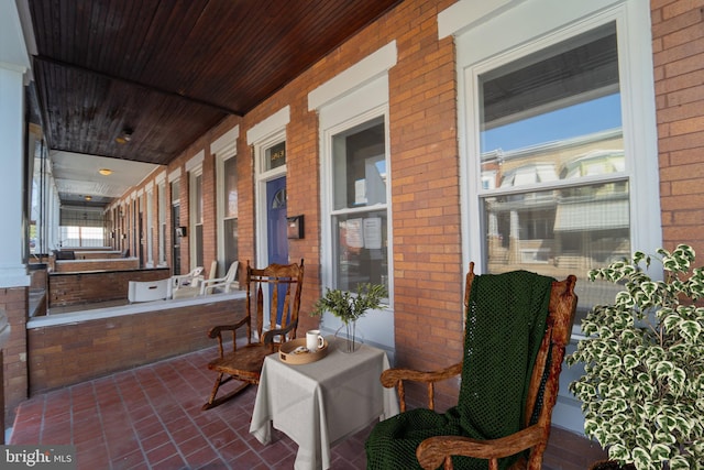 view of patio / terrace featuring a porch