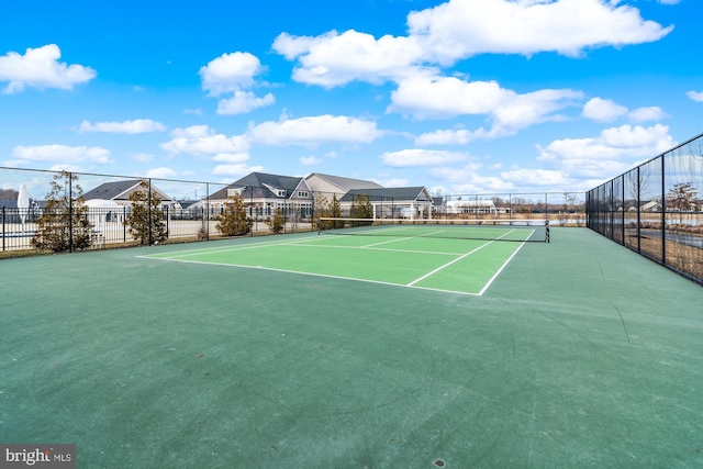 view of tennis court