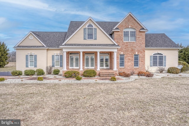 view of front of home featuring french doors