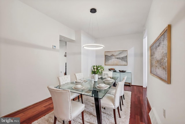 dining room featuring hardwood / wood-style floors