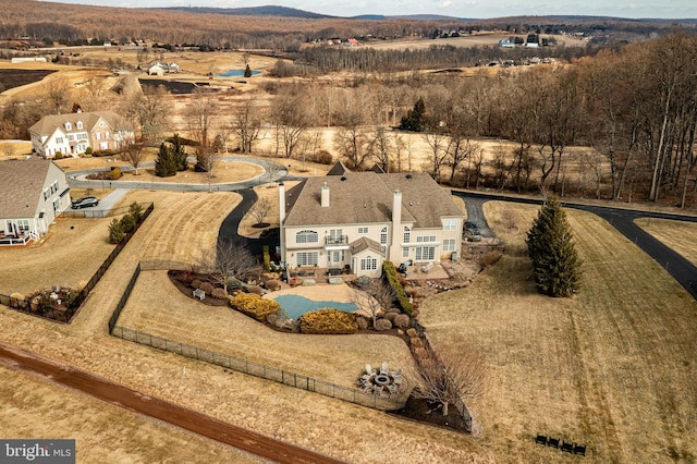 birds eye view of property