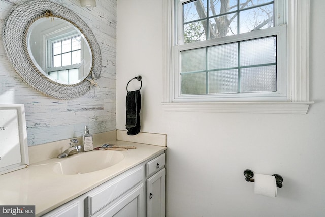 bathroom featuring vanity