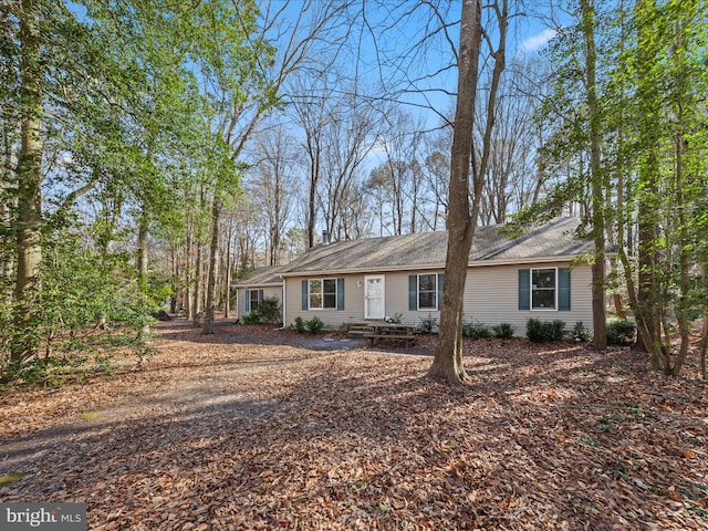 view of ranch-style house