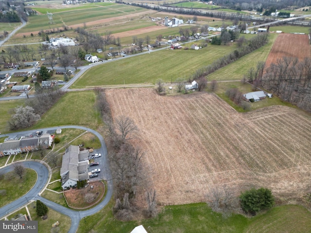 bird's eye view featuring a rural view