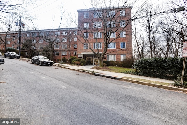 view of street with curbs and sidewalks