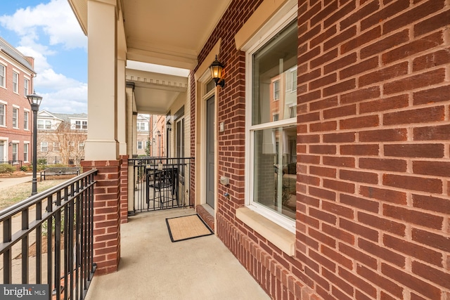 balcony featuring a residential view