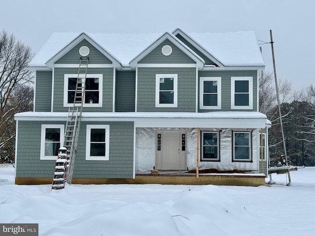 view of front facade featuring a porch